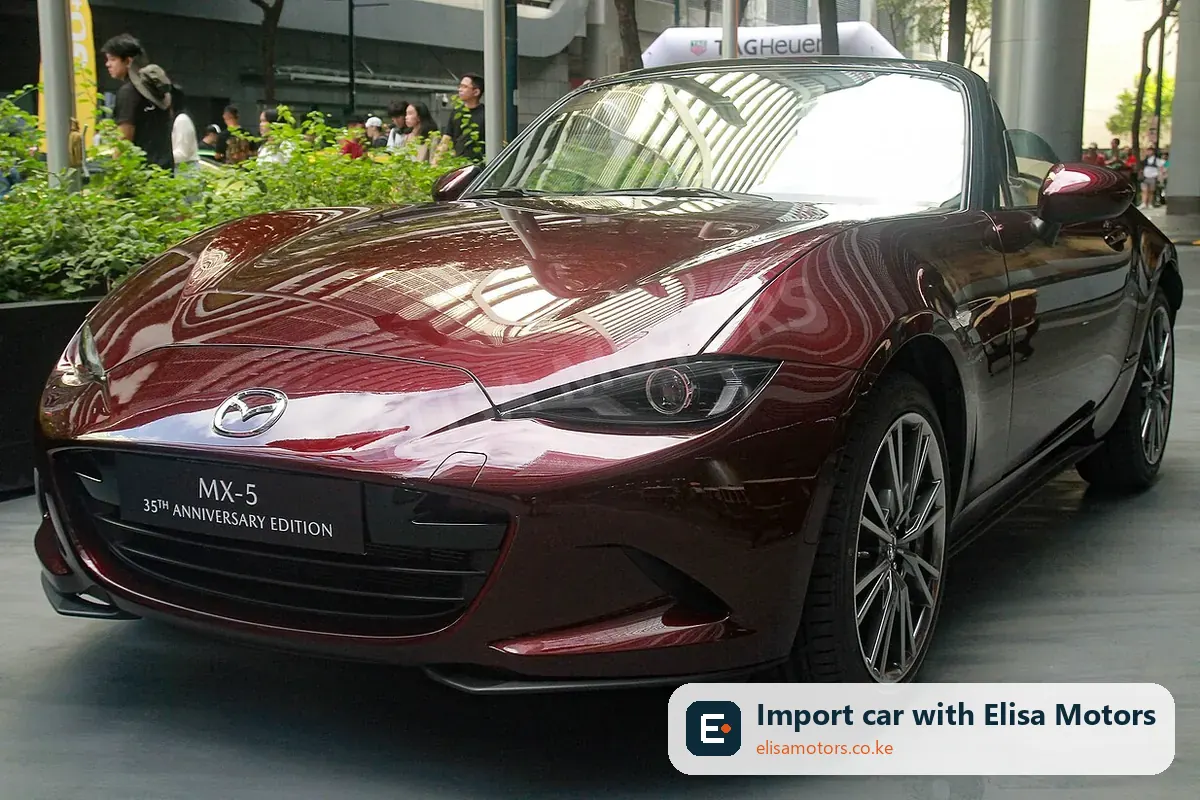 Mazda Roadster (MX-5) price in Kenya | Elisa Motors Mazda Roadster (MX-5) sports car for sale in Kenya, import from Japan