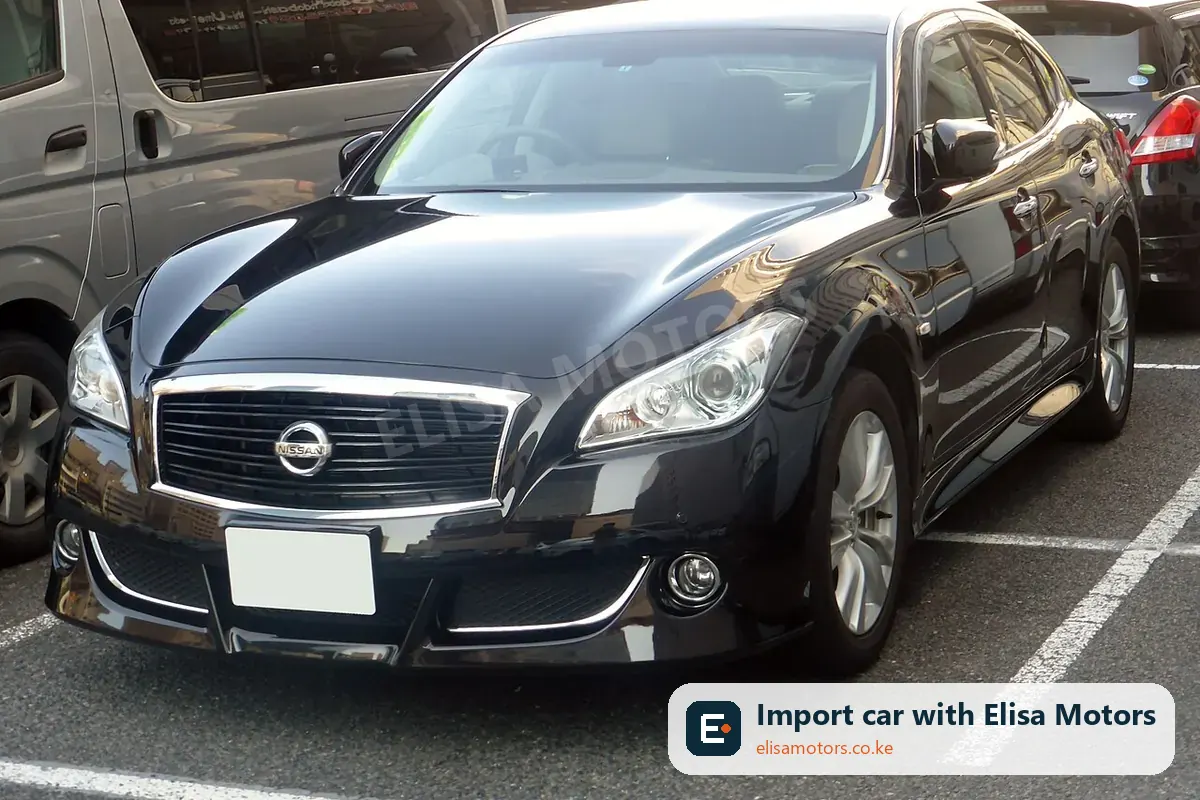 Nissan Fuga Hybrid 3.5 price in Kenya | Elisa Motors Nissan Fuga Hybrid 3.5 sedan for sale in Kenya, import from Japan