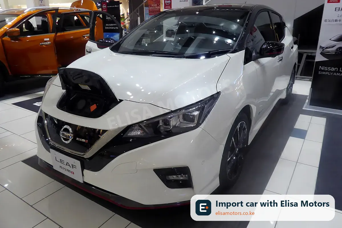 Nissan Leaf e+ G 62 kWh price in Kenya | Elisa Motors Nissan Leaf e+ G 62 kWh hatchback for sale in Kenya, import from UK and Japan