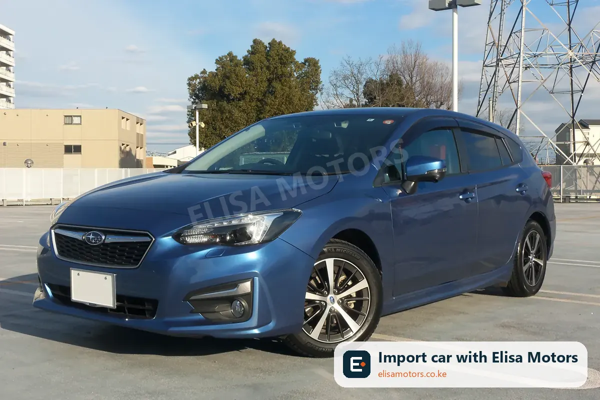 Subaru Impreza 1.6i-L EyeSight price in Kenya | Elisa Motors Subaru Impreza 1.6i-L EyeSight hatchback for sale in Kenya, import from Japan