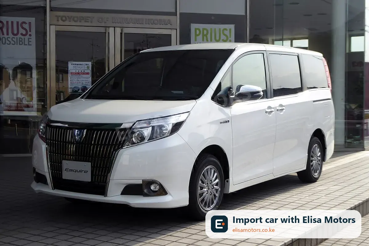 Toyota Esquire Gi Hybrid 1.8 price in Kenya | Elisa Motors Toyota Esquire Gi Hybrid 1.8 mpv for sale in Kenya, import from Japan