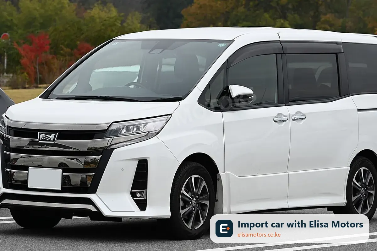 Toyota Noah Hybrid Si 1.8 price in Kenya | Elisa Motors Toyota Noah Hybrid Si 1.8 mpv for sale in Kenya, import from Japan