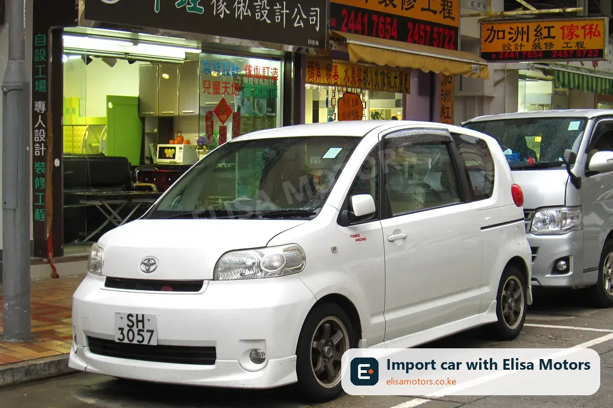 Toyota Porte G 1.5 price in Kenya | Elisa Motors Toyota Porte G 1.5 mpv for sale in Kenya, import from Japan