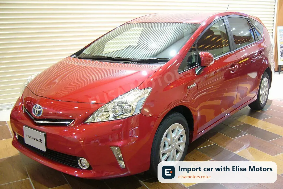 Toyota Prius Alpha price in Kenya | Elisa Motors Toyota Prius Alpha station wagon for sale in Kenya, import from Japan