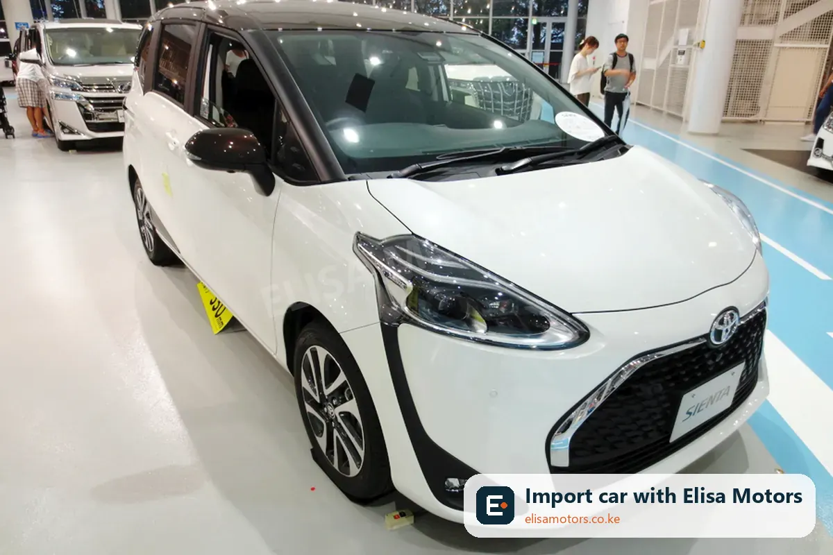 Toyota Sienta X 1.5 price in Kenya | Elisa Motors Toyota Sienta X 1.5 mpv for sale in Kenya, import from Japan